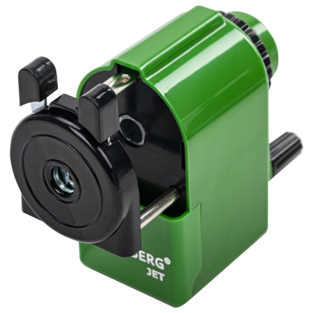 Точилка механическая BRAUBERG "JET", металлический механизм, корпус зеленый, 229571 - Точилки механические