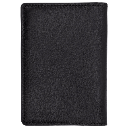 Обложка для паспорта и документов 7 в 1 натуральная кожа, без тиснения, черная, BRAUBERG, 238196 - Обложки для паспорта