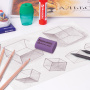 Ластик BRAUBERG "Pastel Mini", 27х18х10 мм, ассорти пастельных цветов, экологичный ПВХ, 229581 - Ластики классические