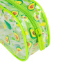 Пенал-косметичка BRAUBERG LUCENT на молнии, прозрачный, "Avocado", 21х5х9 см, 270054 - Пеналы мягкие