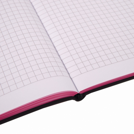 Тетрадь А5 (168х208 мм), 80 л., сшивка, клетка, под кожу, BRAUBERG VISTA, "Ultraviolet", 403914 - Тетради более 60 листов