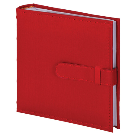 Фотоальбом BRAUBERG на 200 фото 10х15 см, под кожу, бумажные страницы, бокс, красный, 391193 - Фотоальбомы