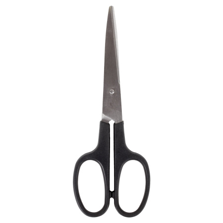 Ножницы BRAUBERG "Standard" 160 мм, черные, классической формы, 2-х сторонняя заточка, 237095 - Ножницы универсальные