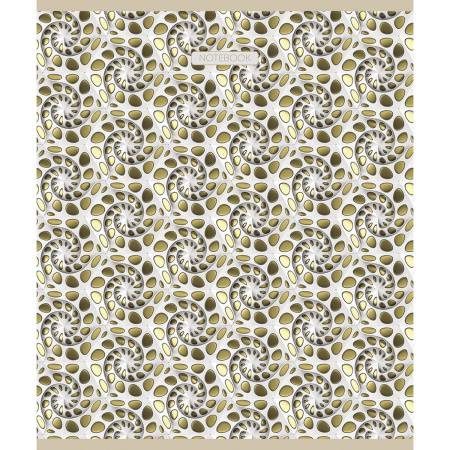 Тетрадь А5, 96 л., ПЗБМ, скоба, клетка, фольга, ламинация, выборочный лак, "Золотые узоры" (5 видов), 027965 - Тетради более 60 листов