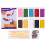 Глина полимерная запекаемая, НАБОР 10 цветов по 20 г, с аксессуарами, в гофрокоробе, BRAUBERG, 271157 - Глина полимерная