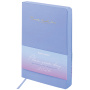 Ежедневник датированный 2024 А5 138x213 мм, BRAUBERG "Pastel", под кожу, синий, 114965 - Ежедневники с покрытием "под кожу и ткань"
