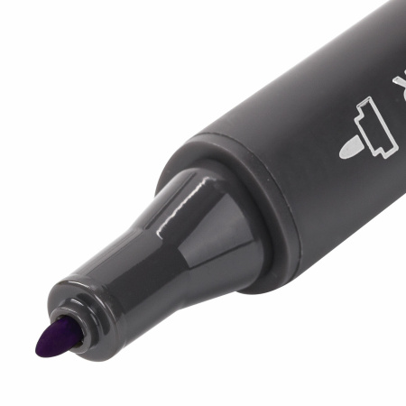 Маркер для скетчинга двусторонний 1 мм - 6 мм BRAUBERG ART CLASSIC, СИНЕ-ФИОЛЕТОВЫЙ (R826), 151825 - Скетчмаркеры поштучно