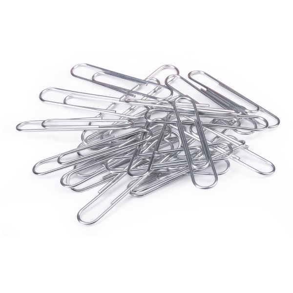 Скрепки большие ЭКСТРА ОФИСМАГ 50 мм оцинкованные 50 штук, 271317 - Скрепки канцелярские