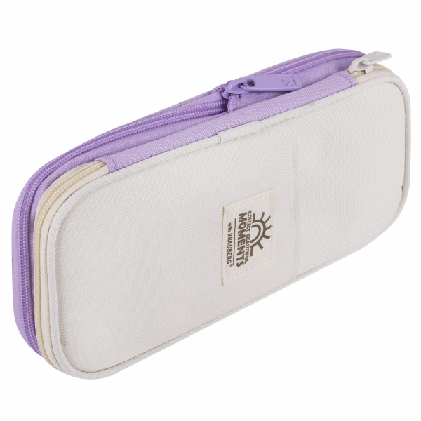 Пенал-трансформер BRAUBERG, полиэстер, 22х10х3 см, "Digital lavender", 271562 - Пеналы мягкие