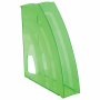 Лотки вертикальные для бумаг, КОМПЛЕКТ 4 шт., 240х70х270 мм, тонированный зеленый, BRAUBERG "Ultra", 237236 - Лотки вертикальные (стойки-уголки)