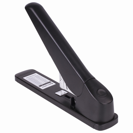 Степлер МОЩНЫЙ №24/6-23/24 BRAUBERG "Heavy duty MX", до 200 листов, черный, 222564 - Степлеры мощные