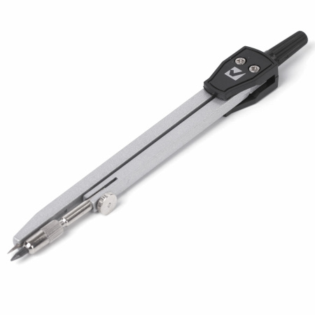 Готовальня BRAUBERG "Architect", 8 предметов: циркуль + кронциркуль, вставки + держатель, отвёртка, точилка, грифель, 210659 - Циркули и готовальни