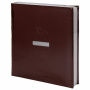 Фотоальбом BRAUBERG "Alpha" 20 магнитных листов, 23х28 см, под гладкую кожу, коричневый, 391179 - Фотоальбомы