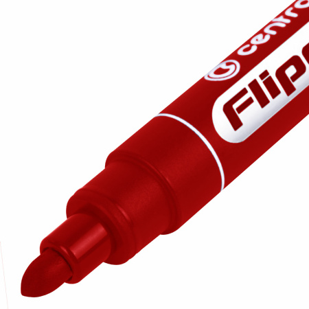 Маркер для бумажного флипчарта КРАСНЫЙ CENTROPEN, НЕПРОПИТЫВАЮЩИЙ, 2,5 мм, 8550, 5 8550 0104 - Маркеры для флипчартов