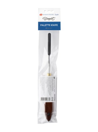 Мастихин "Сонет" №9, деревянная ручка 11,1 см, лезвие металл 5,1х0,6 см. - Мастихины