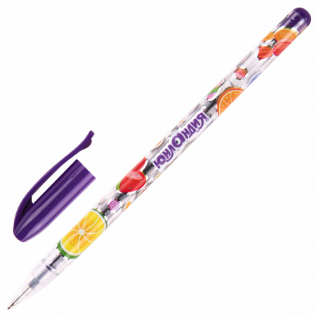 Ручки гелевые ЮНЛАНДИЯ, НАБОР 6 ЦВЕТОВ, корпус с печатью, узел 0,5 мм, линия письма 0,35 мм, 142799 - Наборы гелевых ручек