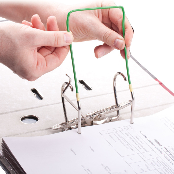 Механизмы для скоросшивания металло-пластиковые, КОМПЛЕКТ 10 шт., 80х200 мм, STAFF, 228475 - Механизмы для скоросшивания