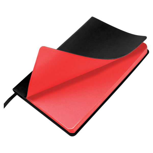 Ежедневник недатированный А5 138х213 мм BRAUBERG "Metropolis Mix", под кожу, 136 л., черный, 113294 - Ежедневники с покрытием "под кожу и ткань"