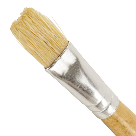 Кисть BRAUBERG, щетина, плоская, № 12, 200204 - Кисти для рисования