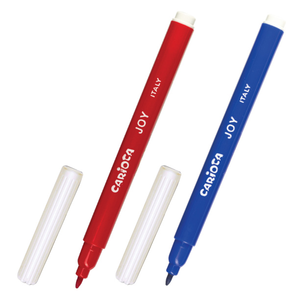 Фломастеры CARIOCA (Италия) "Joy", 24 цвета, суперсмываемые, вентилируемый колпачок, картонная коробка, 40615 - Фломастеры классические