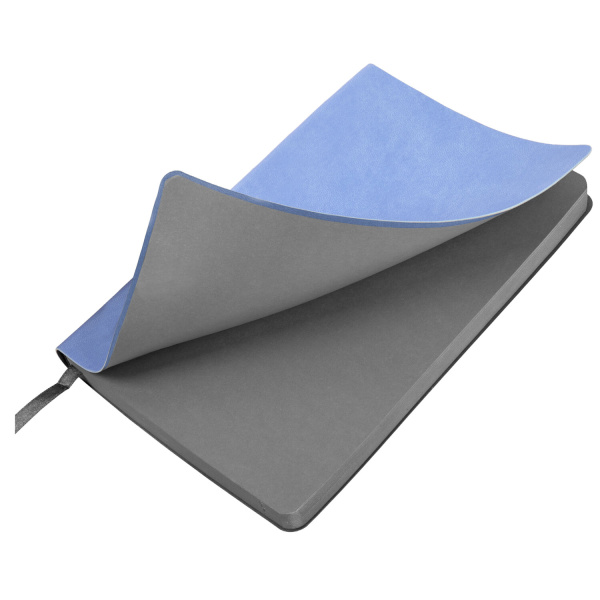 Ежедневник недатированный А5 138х213 мм BRAUBERG "Metropolis Mix", под кожу, 136 л., голубой, 113296 - Ежедневники с покрытием "под кожу и ткань"