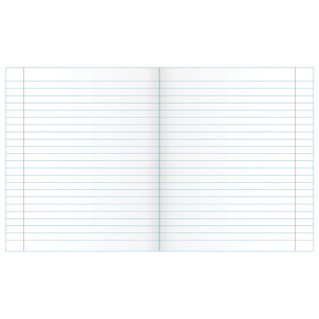 Тетрадь ЗЕЛЁНАЯ обложка 12 л., линия с полями, офсет, "Маяк", 1 шт, Т5012Т2 1Г - Тетради 12-24 листов