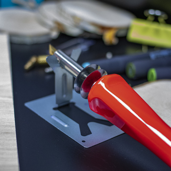 Набор для выжигания и пайки BRAUBERG, 7 насадок, красный, в блистере, 150620 - Наборы для выжигания