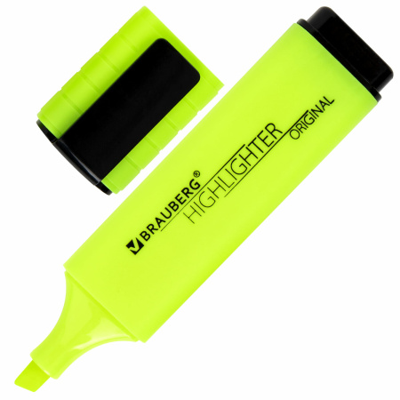 Набор текстовыделителей 6 ЦВЕТОВ, BRAUBERG "ORIGINAL NEON", линия письма 1-5 мм, 152216 - Текстовыделители