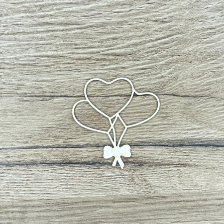 Чипборд "Шарики с сердечком" толщина 1,55 мм