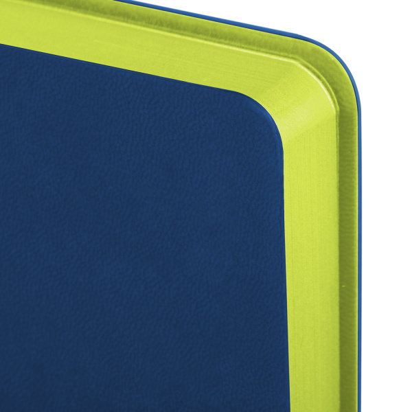 Ежедневник недатированный А5 138х213 мм BRAUBERG "Flex" под кожу, гибкий, 136 л., синий, 111678 - Ежедневники с покрытием "под кожу и ткань"