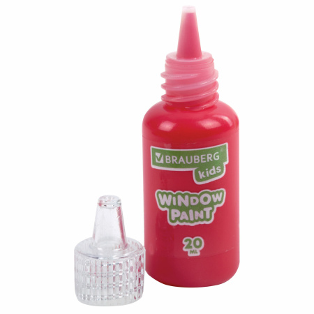Краски витражные BRAUBERG KIDS, 10 ярких цветов, 10 туб по 20 мл, книга шаблонов, 191761 - Декоративные и хобби краски