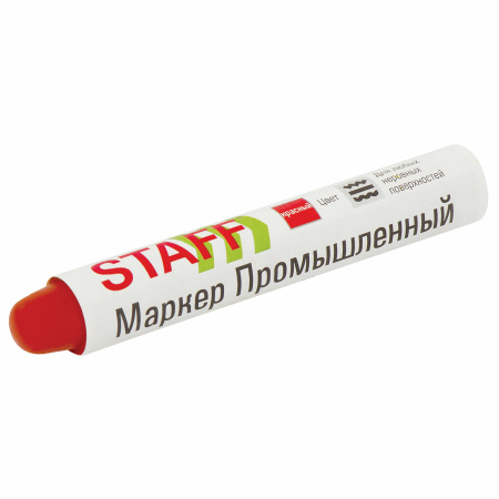 Маркер для промышленной маркировки STAFF ПМ-100 твердый, КРАСНЫЙ, -20 до +40С, 150814 - Маркеры промышленные и прочие специальные