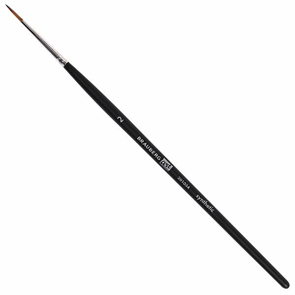 Кисти художественные набор 3 шт., синтетика (круглые № 0, 1, 2) BRAUBERG ART CLASSIC, 201031 - Кисти художественные в наборах