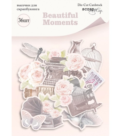 Набор высечек для скрапбукинга "Beautiful Moments" 36 шт от Scrapmir