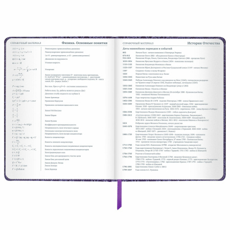 Дневник 1-11 класс 48 л., кожзам (твердая с поролоном), нашивка, BRAUBERG "CROCODILE", фиолетовый, 106211 - Дневники универсальные