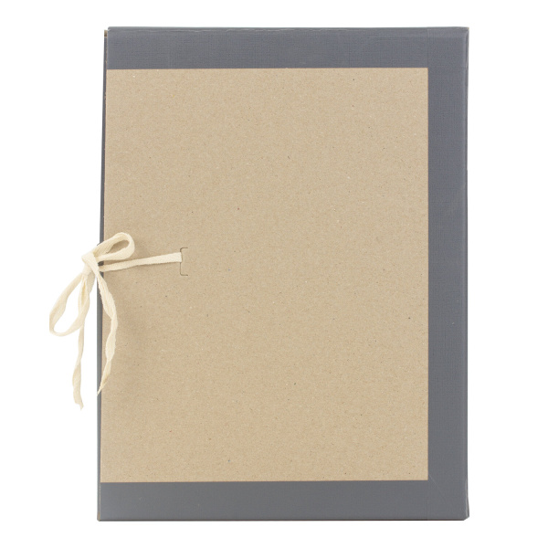 Короб архивный 180х240х330 мм, переплетный картон/бумвинил, завязки, до 1700 л., STAFF, 112160 - Короба архивные