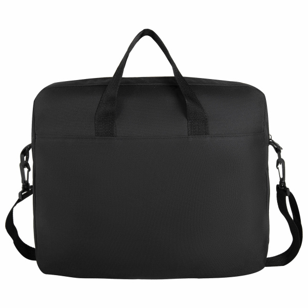 Сумка для документов STAFF "Manager" на молнии с карманом, полиэстер, черно-серый, 37х32х5см, 270836 - Сумки для документов