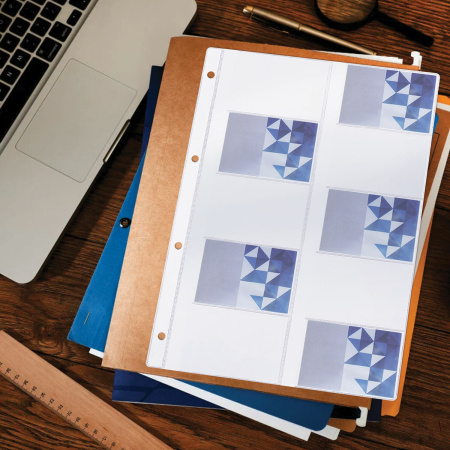 Папки-файлы на 20 визиток BRAUBERG, КОМПЛЕКТ 10 шт., А4 (210х297 мм), перфорированные, ПВХ 120 мкм, 231831 - Папки перфорированные специальные