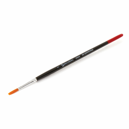 Кисть BRAUBERG синтетика, плоская, №3, 200866 - Кисти для рисования