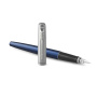 Ручка перьевая PARKER "Jotter Royal Blue CT", корпус синий, детали из нержавеющей стали, синяя, 2030950 - Ручки перьевые подарочные