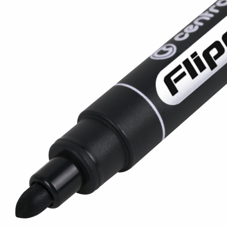 Маркер для бумажного флипчарта ЧЕРНЫЙ CENTROPEN, НЕПРОПИТЫВАЮЩИЙ, 2,5 мм, 8550, 5 8550 0112 - Маркеры для флипчартов