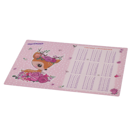 Настольное покрытие ЮНЛАНДИЯ, А3+, пластик, 46x33 см, "Fawn", 270395 - Коврики настольные детские
