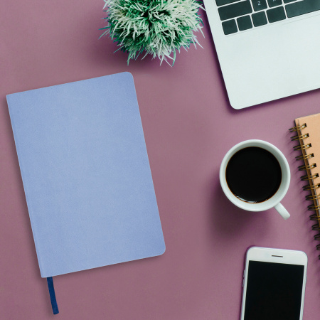 Блокнот А5 (148x218 мм), BRAUBERG "Metropolis Mix", под кожу, 80 л., клетка, голубой, 111040 - Бизнес-блокноты и бизнес-тетради