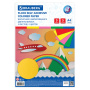 Цветная бумага А4 БАРХАТНАЯ САМОКЛЕЯЩАЯСЯ, 5 листов 5 цветов, 110 г/м2, BRAUBERG, 124727 - Цветная бумага