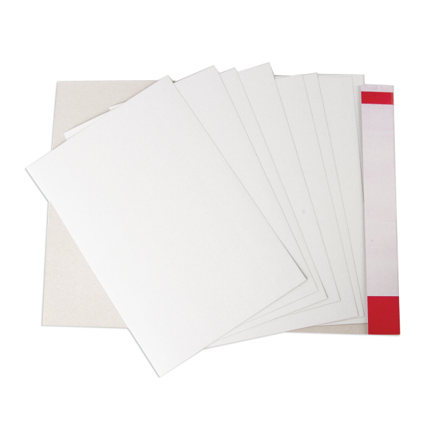 Картон белый А4 МЕЛОВАННЫЙ (глянцевый), 8 листов, в папке, BRAUBERG, 200х290 мм, "Лодочка", 129906 - Цветной и белый картон