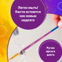 Кисти ЮНЛАНДИЯ, набор 5 шт. (СИНТЕТИКА: круглые № 1, 2, 3, 4, 5), блистер с европодвесом, 200895 - Кисти для рисования