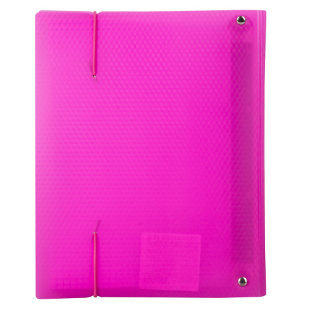 Тетрадь на кольцах А5 175х220 мм, 120 л., пластик, клетка, с резинкой, BRAUBERG, розовая, 403572 - Тетради на кольцах и сменные блоки к ним