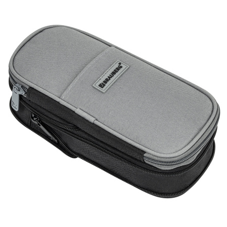 Пенал-трансформер BRAUBERG, полиэстер, 22х10х3 см, "Charcoal gray", 271561 - Пеналы мягкие