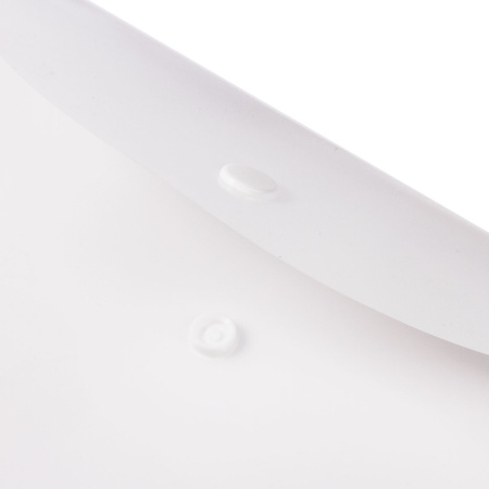 Папка-конверт с кнопкой МАЛОГО ФОРМАТА (250х135 мм), матовая прозрачная, 0,18 мм, BRAUBERG, 227316 - Папки-конверты с кнопкой