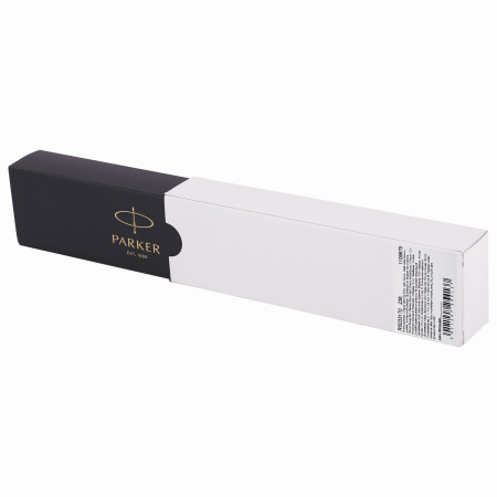 Ручка шариковая PARKER "Jotter Plastic CT", корпус синий, детали из нержавеющей стали, синяя, R0033170 - Ручки шариковые подарочные